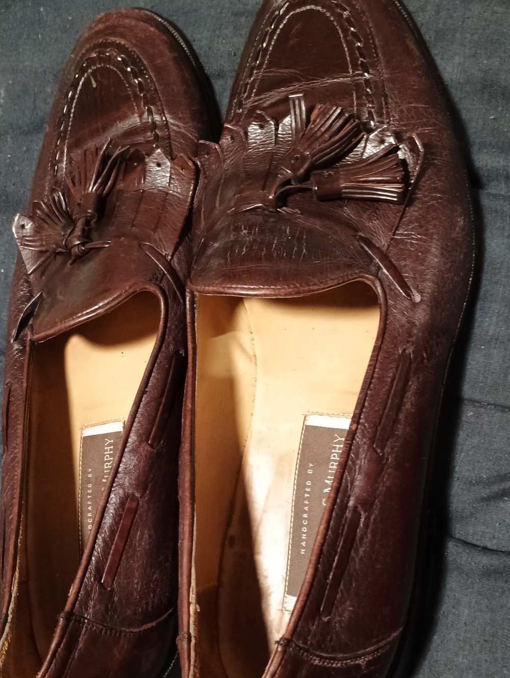 Johnston & Murphy Dark Brown Leather Dress Shoes (227)
